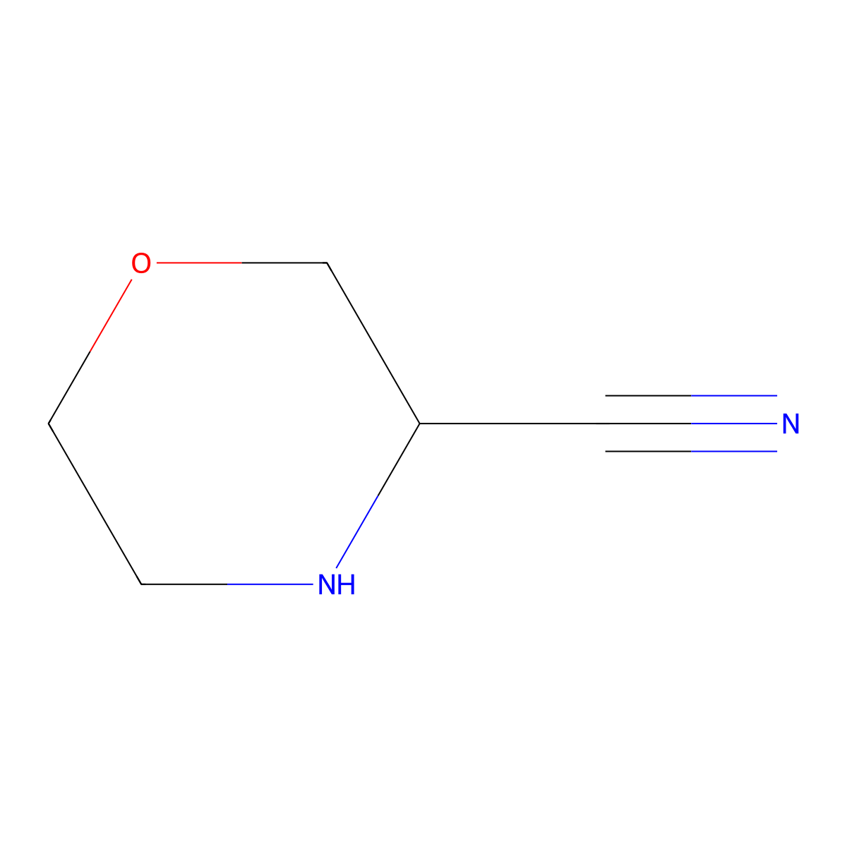 (R)-Morpholine-3-carbonitrile molecular structure, CAS 1262484-54-7