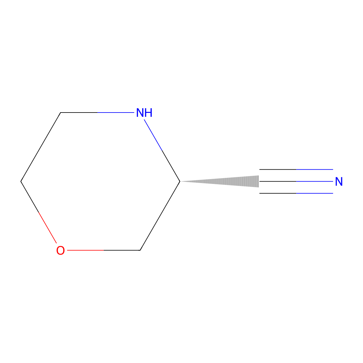 (R)-Morpholine-3-carbonitrile molecular structure, CAS 1262484-54-7