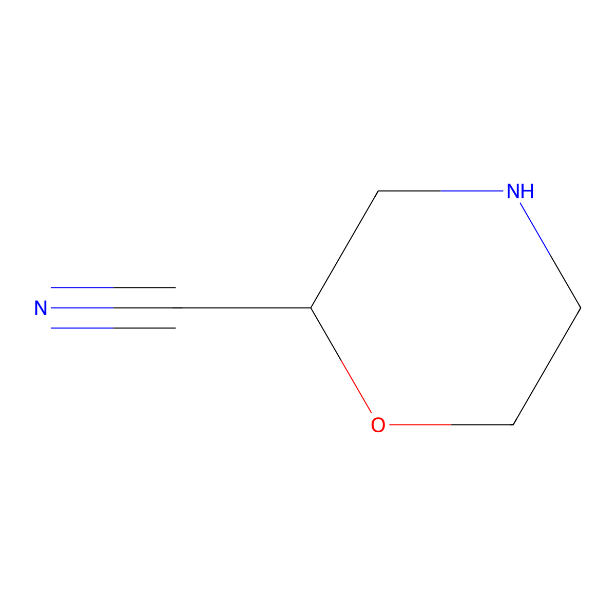 (R)-Morpholine-2-carbonitrile molecular structure, CAS 1262484-62-7