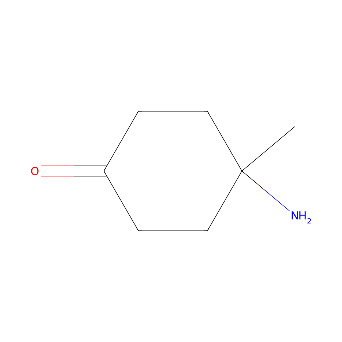 4-Amino-4-methylcyclohexan-1-one molecular structure, CAS 1262484-72-9