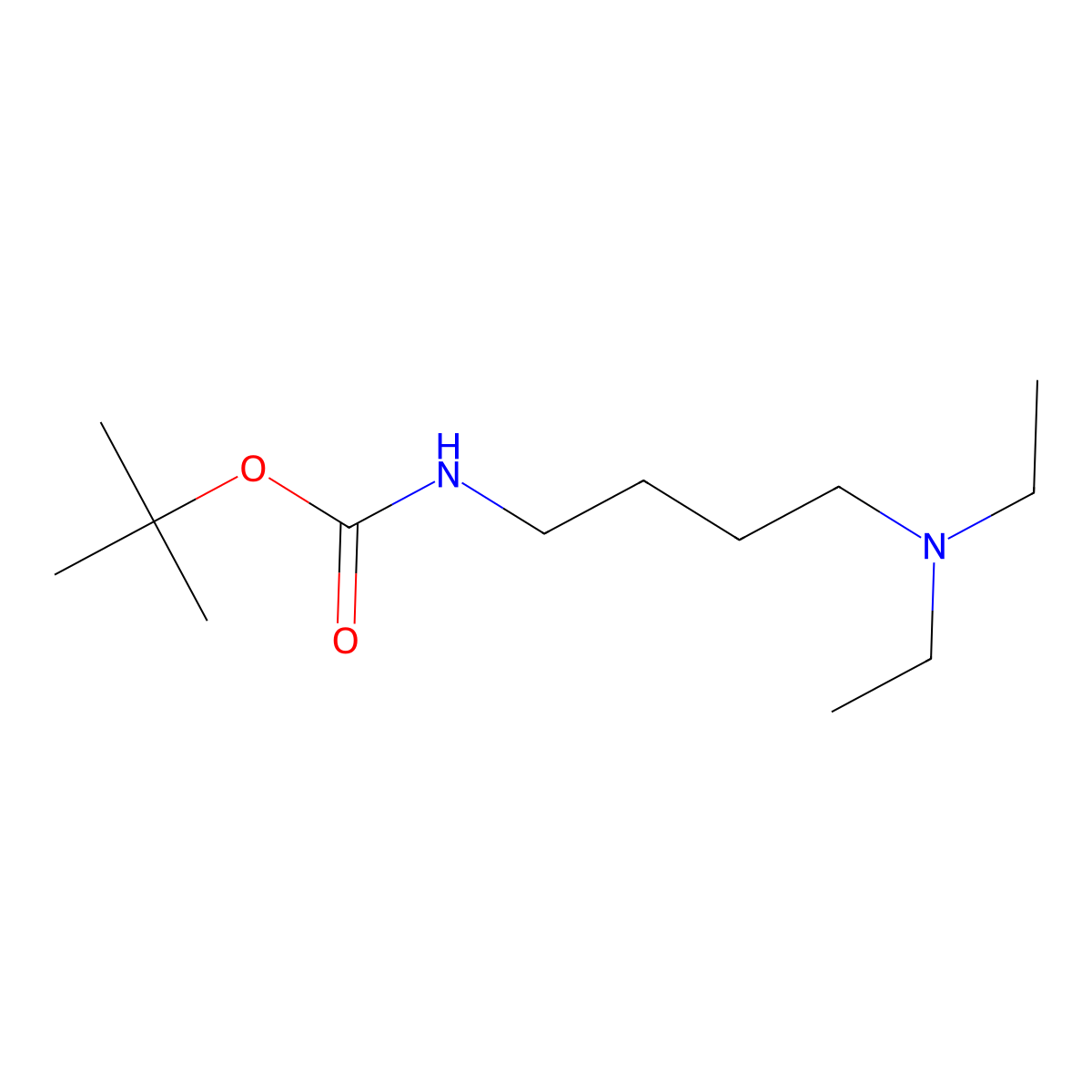 tert-Butyl (4-(diethylamino)butyl)carbamate molecular structure, CAS 1262500-36-6