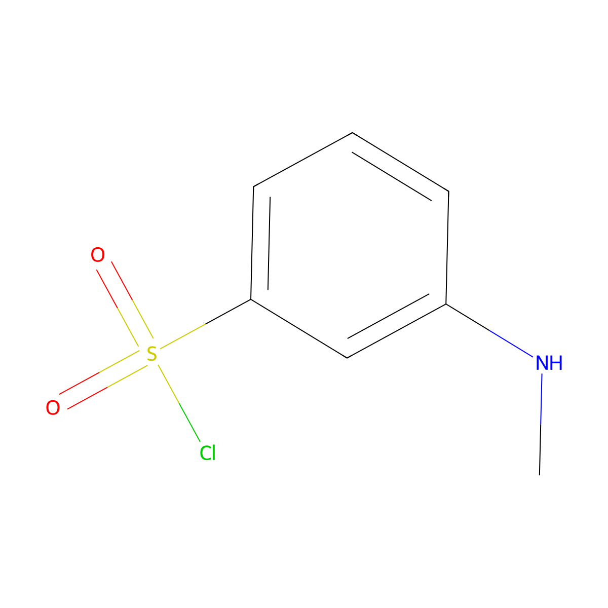 3-(Methylamino)benzene-1-sulfonyl chloride molecular structure, CAS 1262533-20-9