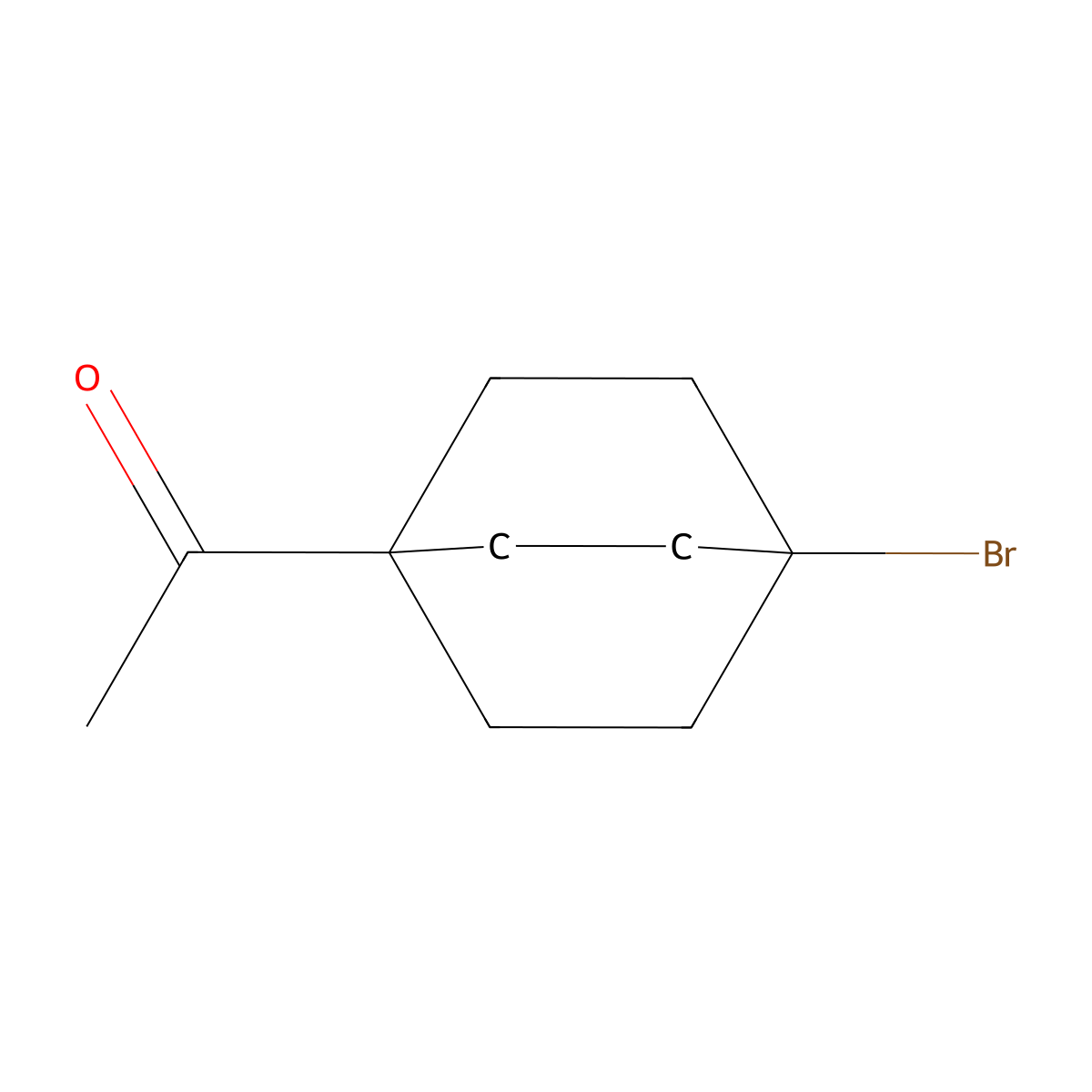 1-(4-Bromobicyclo[2.2.2]octan-1-yl)ethanone molecular structure, CAS 126256-96-0