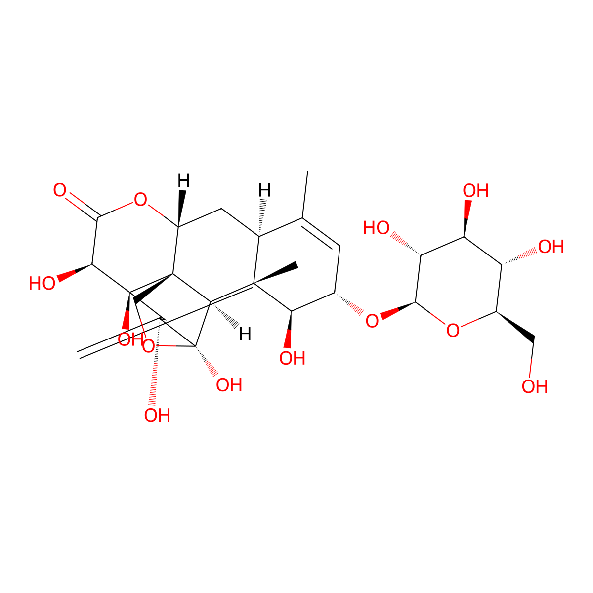 Eurycomanol 2-O-|A-D-glucopyranoside molecular structure, CAS 126260-97-7