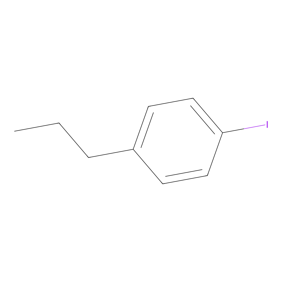 1-Iodo-4-propylbenzene molecular structure, CAS 126261-84-5