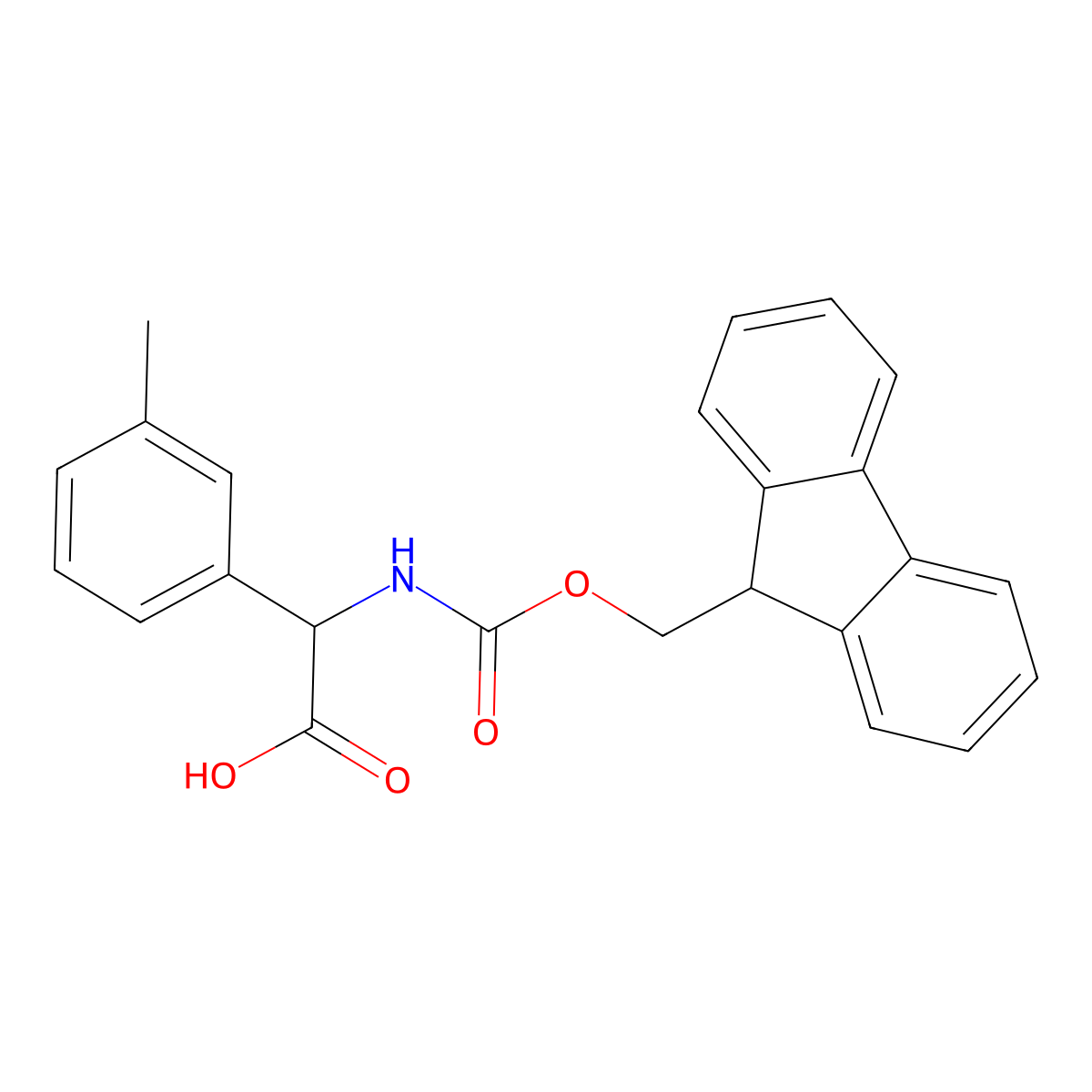 A-(Fmoc-amino)-3-methylbenzeneacetic acid molecular structure, CAS 1262637-42-2