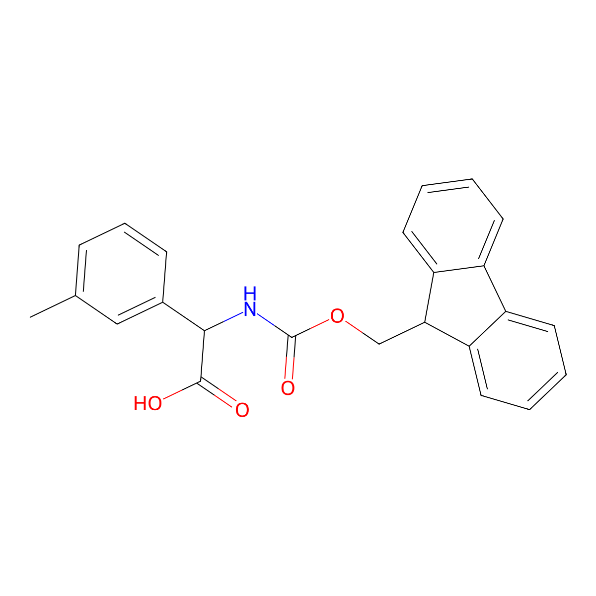 A-(Fmoc-amino)-3-methylbenzeneacetic acid molecular structure, CAS 1262637-42-2