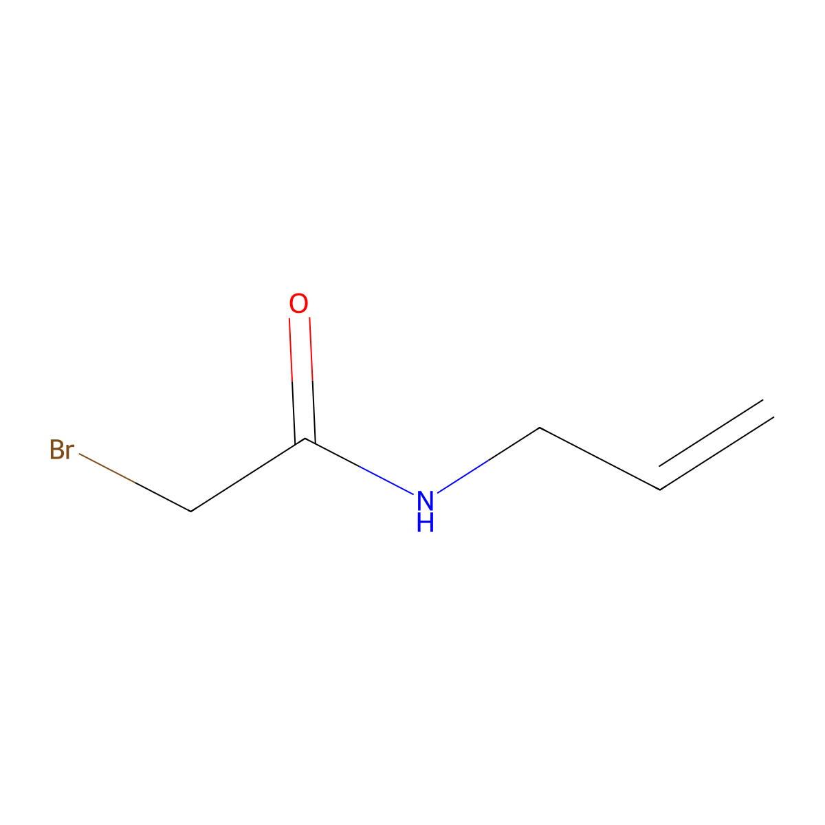 2-Bromo-N-(prop-2-EN-1-YL)acetamide molecular structure, CAS 126265-30-3