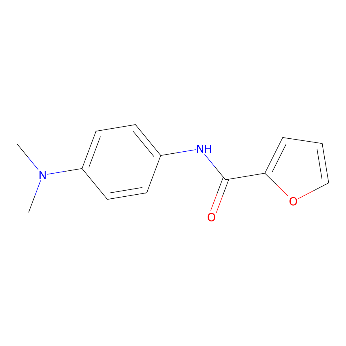 N-[4-(dimethylamino)phenyl]furan-2-carboxamide molecular structure, CAS 126265-88-1