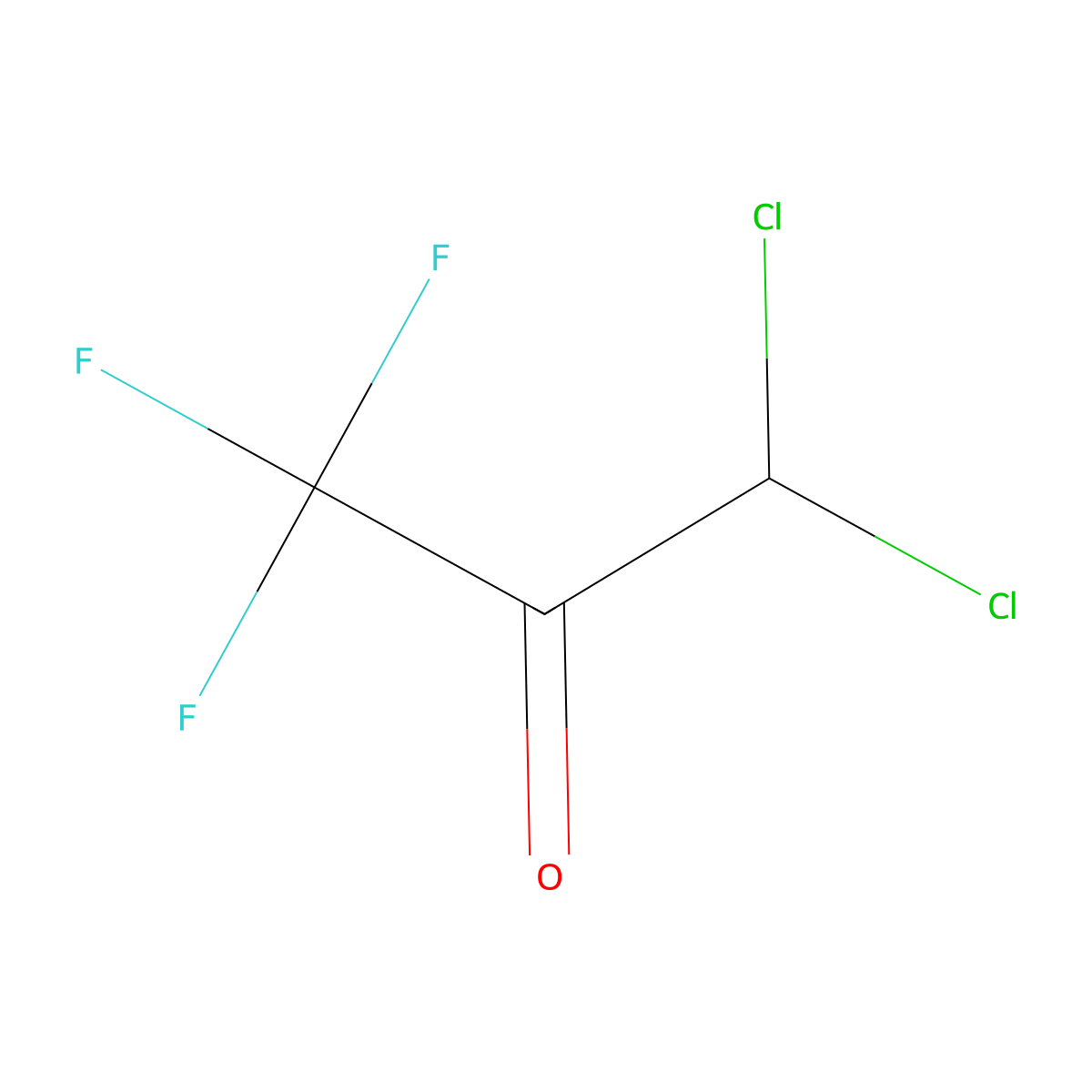 3,3-Dichloro-1,1,1-trifluoroacetone molecular structure, CAS 126266-75-9