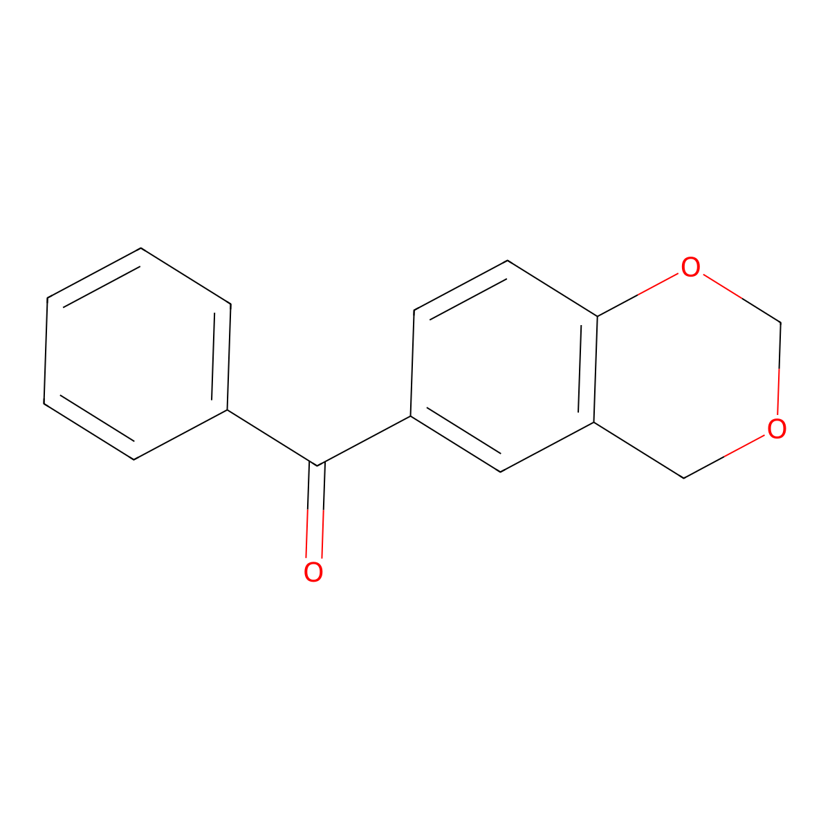 Methanone, 4H-1,3-benzodioxin-6-ylphenyl- molecular structure, CAS 126266-82-8