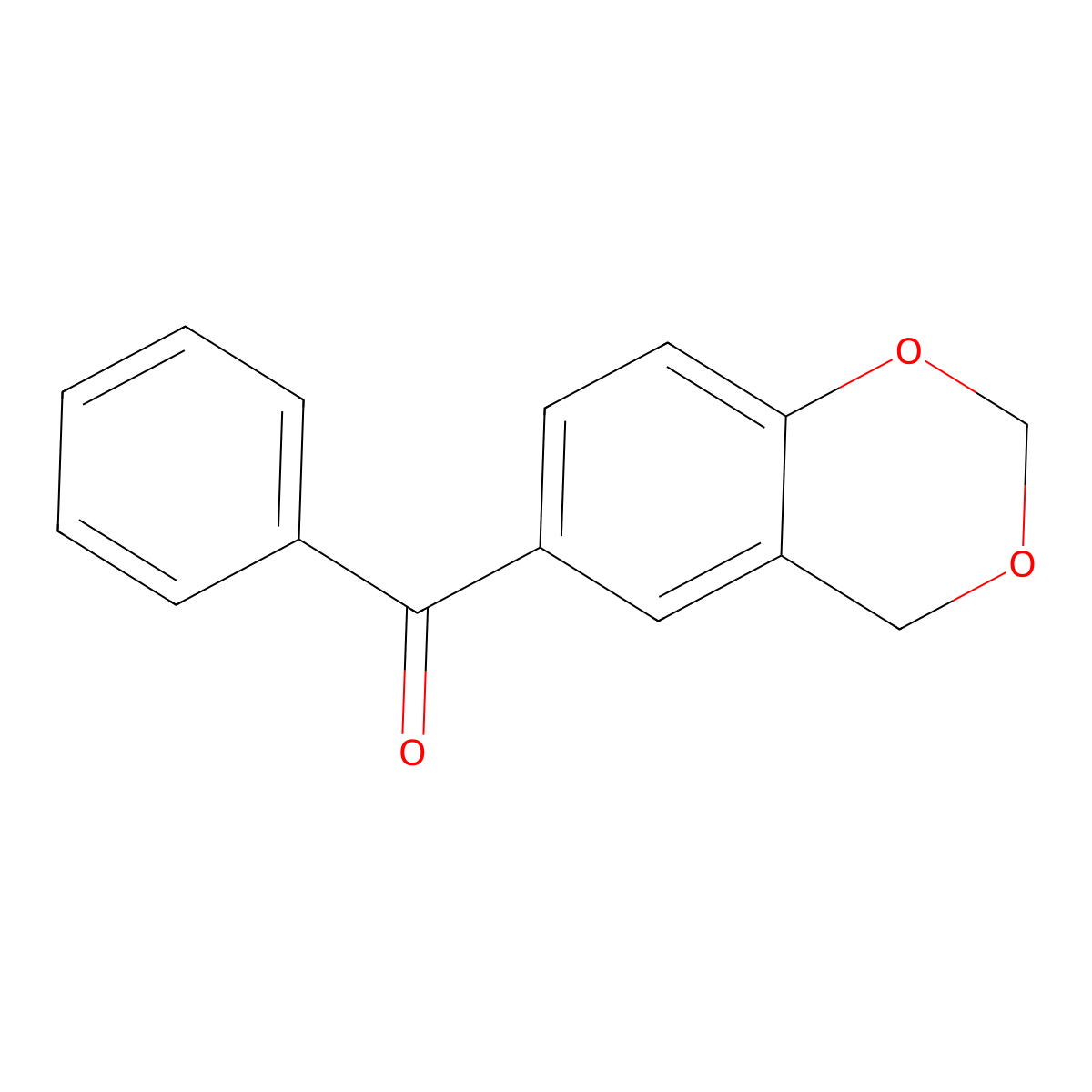 Methanone, 4H-1,3-benzodioxin-6-ylphenyl- molecular structure, CAS 126266-82-8