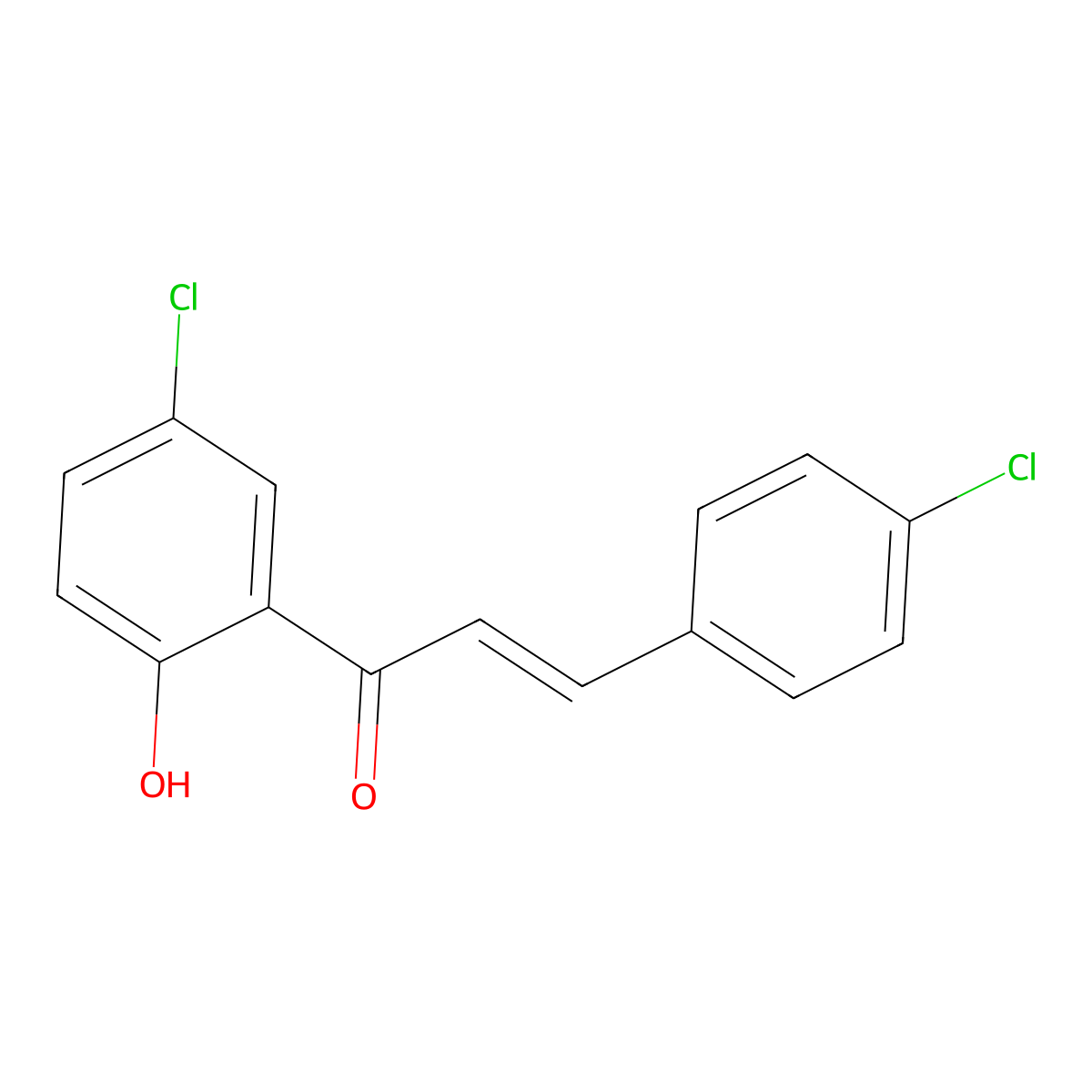 4,5'-Dichloro-2'-hydroxychalcone molecular structure, CAS 126267-41-2