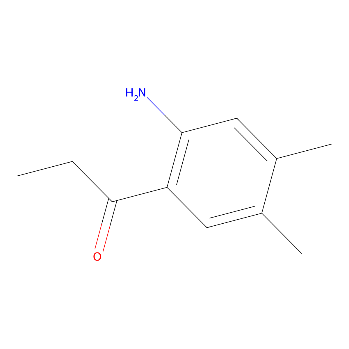 1-(2-Amino-4,5-dimethylphenyl)propan-1-one molecular structure, CAS 126272-86-4