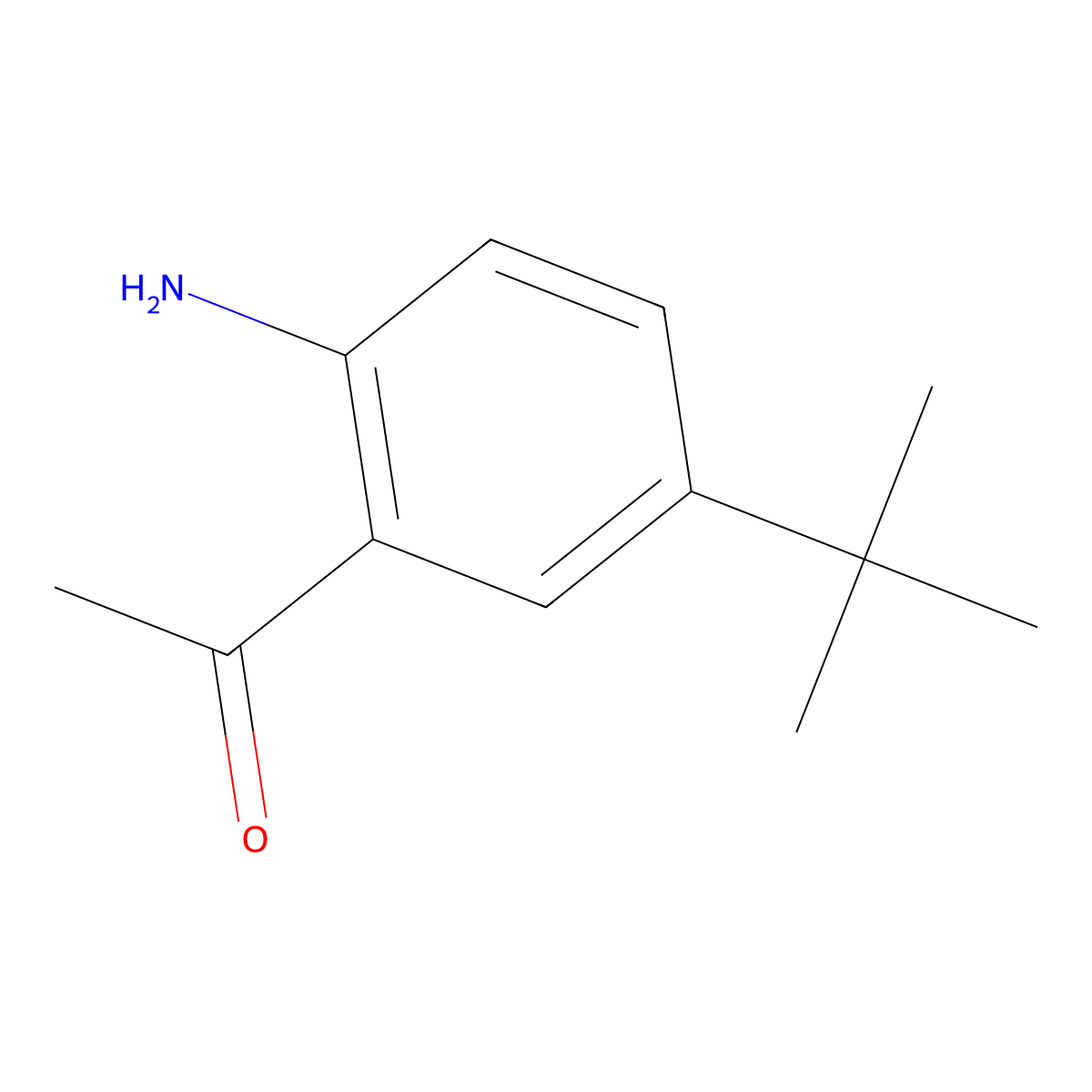 1-(2-Amino-5-tert-butylphenyl)ethan-1-one molecular structure, CAS 126272-91-1