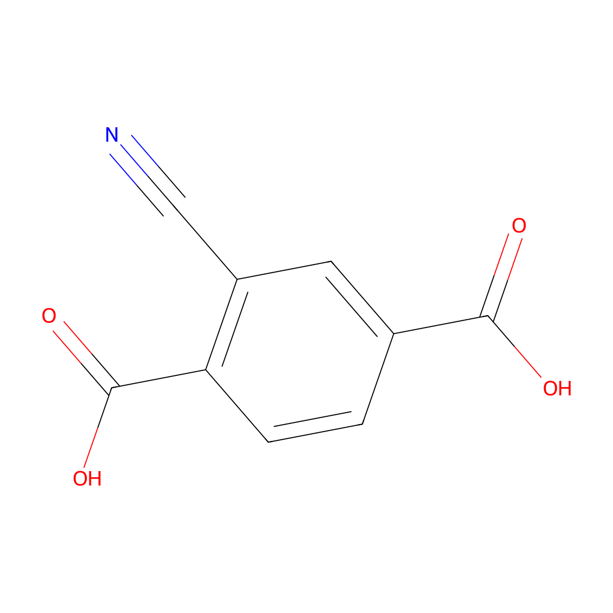 2-Cyanoterephthalic acid molecular structure, CAS 1262725-70-1