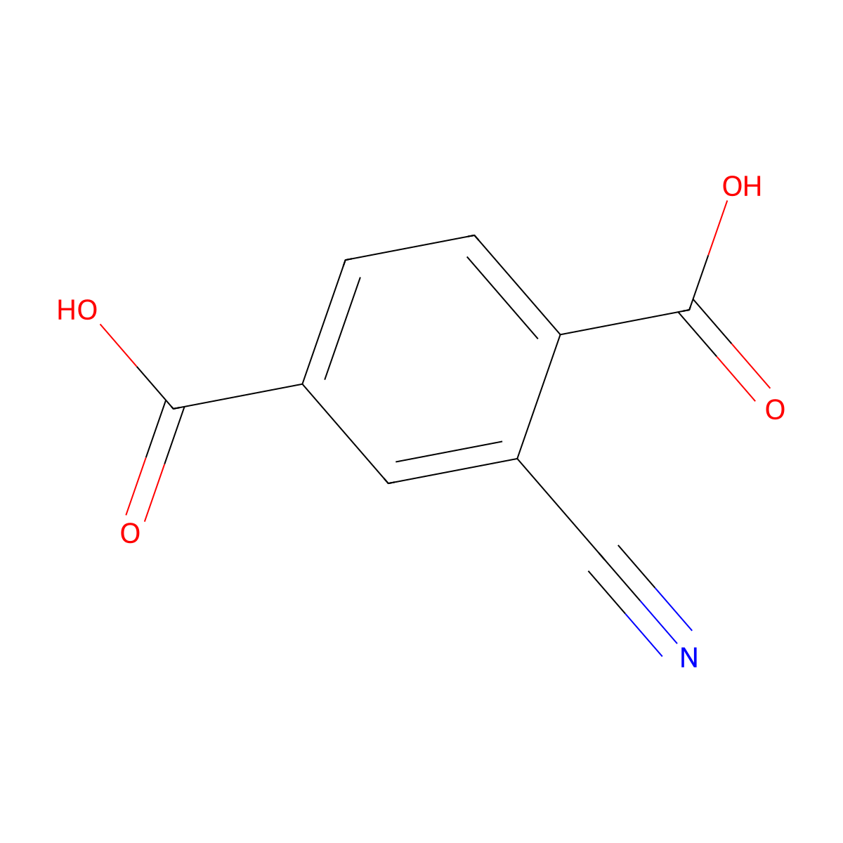 2-Cyanoterephthalic acid molecular structure, CAS 1262725-70-1