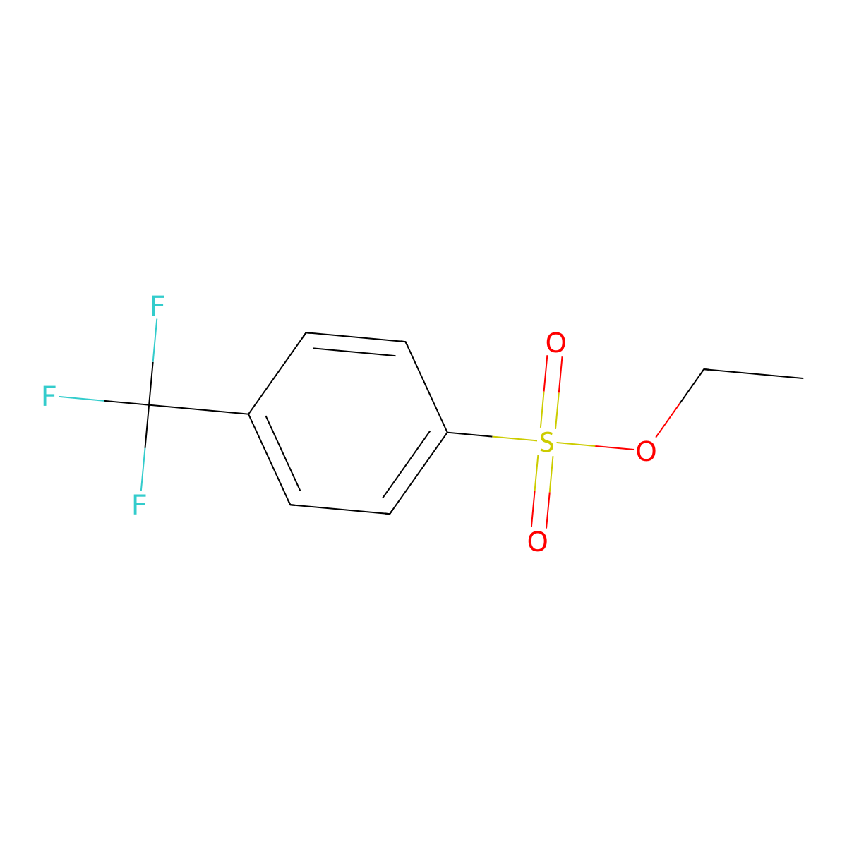 Ethyl 4-(trifluoromethyl)benzenesulfonate molecular structure, CAS 1262727-73-0