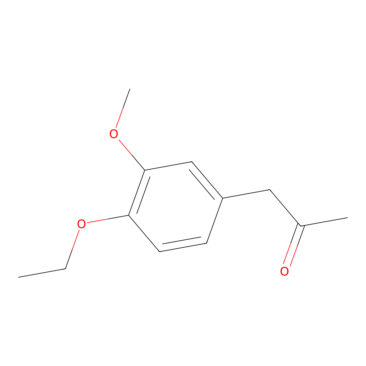1-(4-Ethoxy-3-methoxyphenyl)propan-2-one molecular structure, CAS 126278-69-1