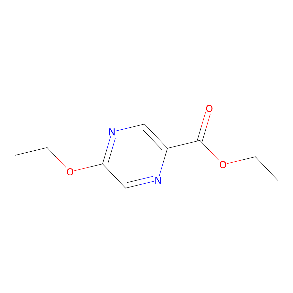 Ethyl 5-ethoxypyrazine-2-carboxylate molecular structure, CAS 1262803-60-0