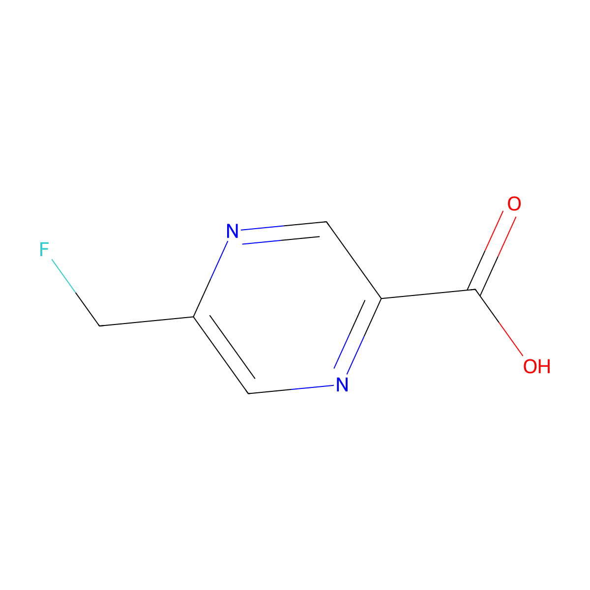5-(Fluoromethyl)pyrazine-2-carboxylic acid molecular structure, CAS 1262803-66-6