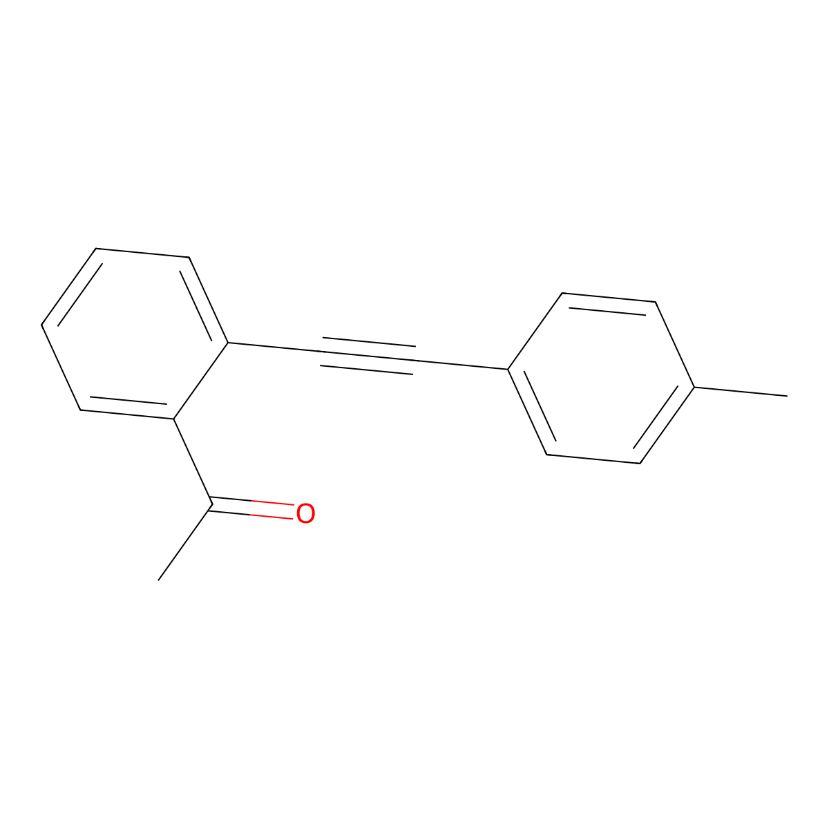 o-(p-Tolylethynyl)acetophenone molecular structure, CAS 1262832-17-6
