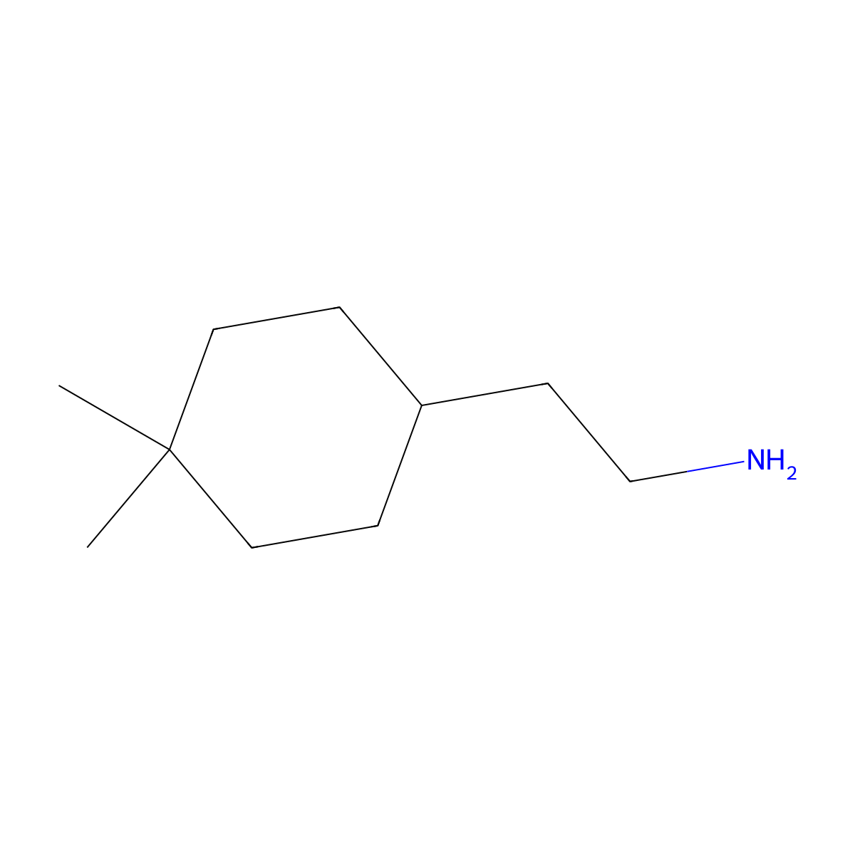 2-(4,4-Dimethylcyclohexyl)ethan-1-amine molecular structure, CAS 1262834-97-8