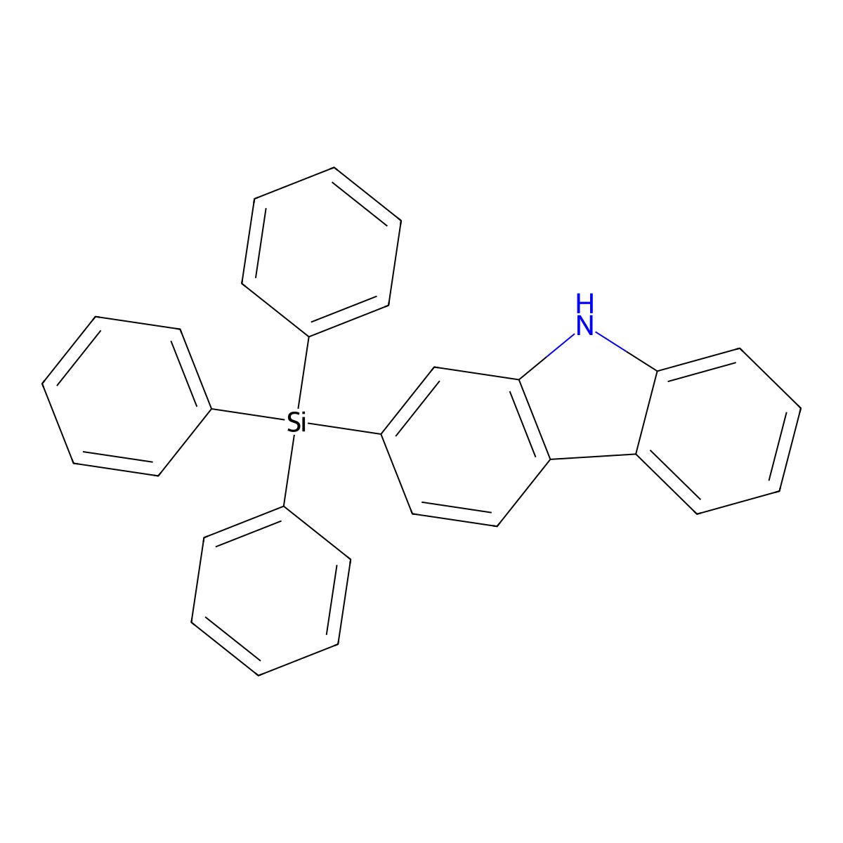 2-(Triphenylsilyl)-9H-carbazole molecular structure, CAS 1262866-95-4