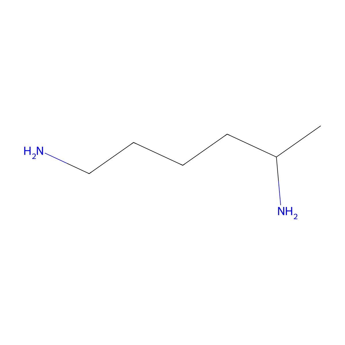 Hexane-1,5-diamine molecular structure, CAS 126289-14-3