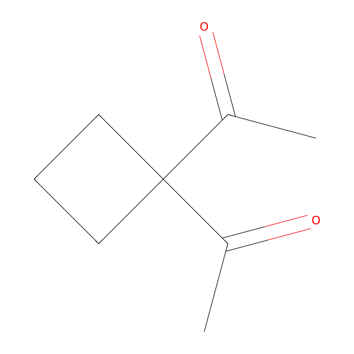 1,1'-(Cyclobutane-1,1-diyl)diethanone molecular structure, CAS 126290-88-8