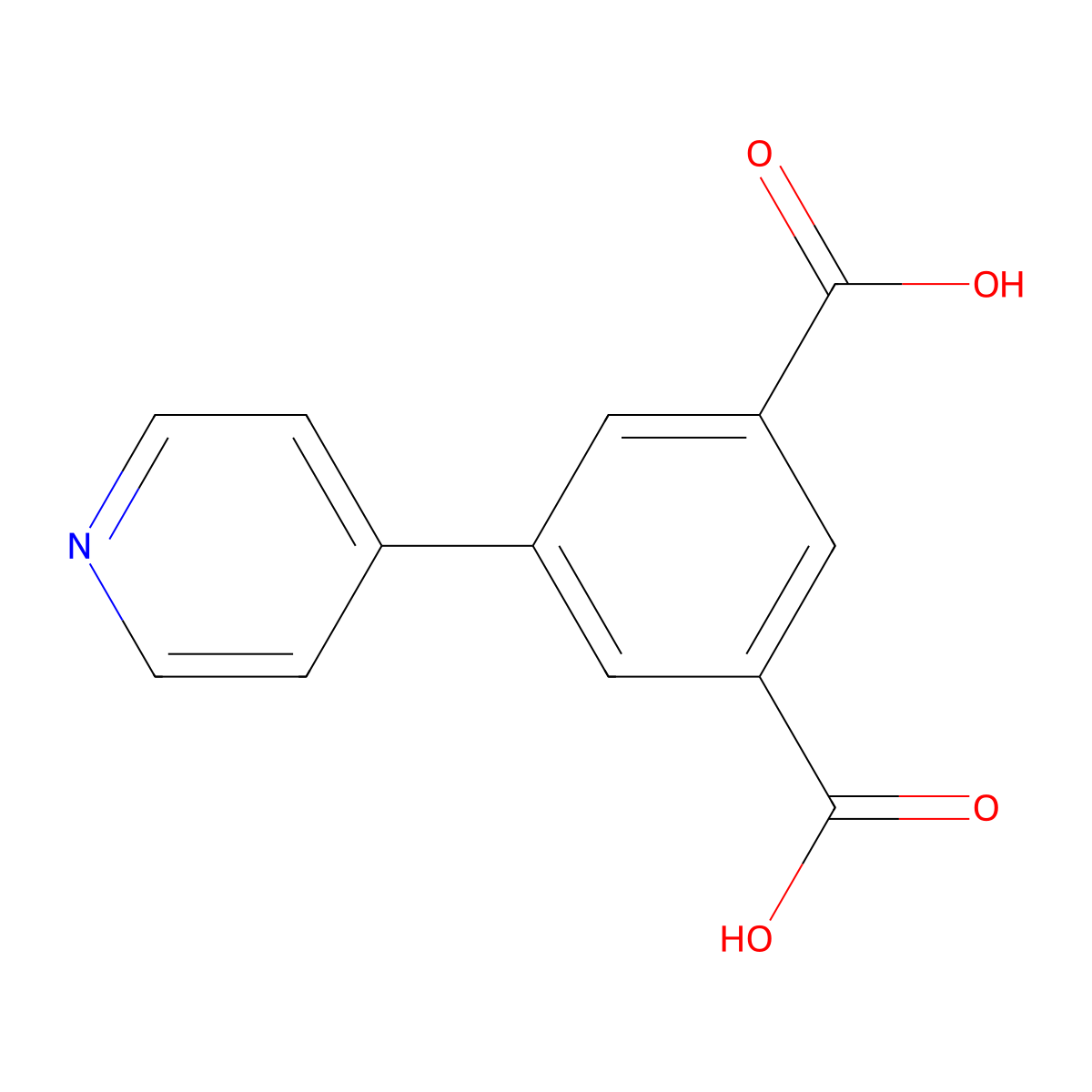 5-(Pyridin-4-yl)isophthalic acid molecular structure, CAS 1262962-06-0