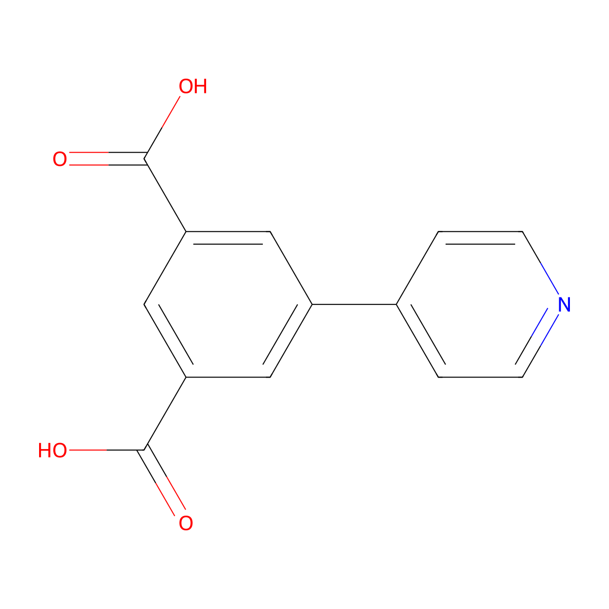 5-(Pyridin-4-yl)isophthalic acid molecular structure, CAS 1262962-06-0