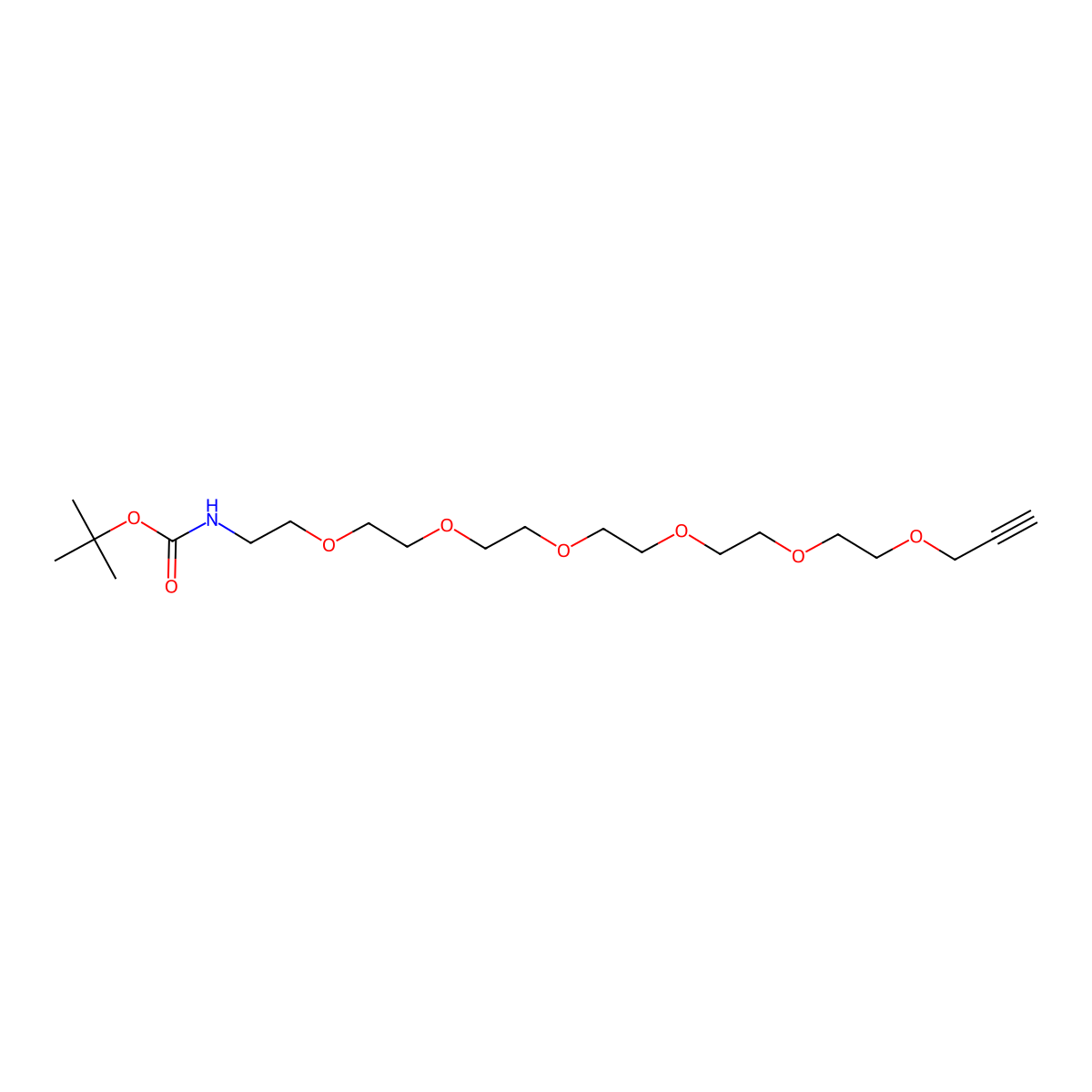 t-Boc-N-Amido-PEG6-propargyl molecular structure, CAS 1262991-52-5
