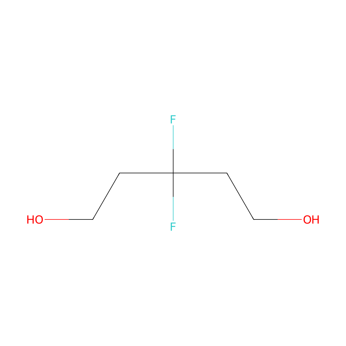 3,3-Difluoro-1,5-pentanediol molecular structure, CAS 126300-39-8