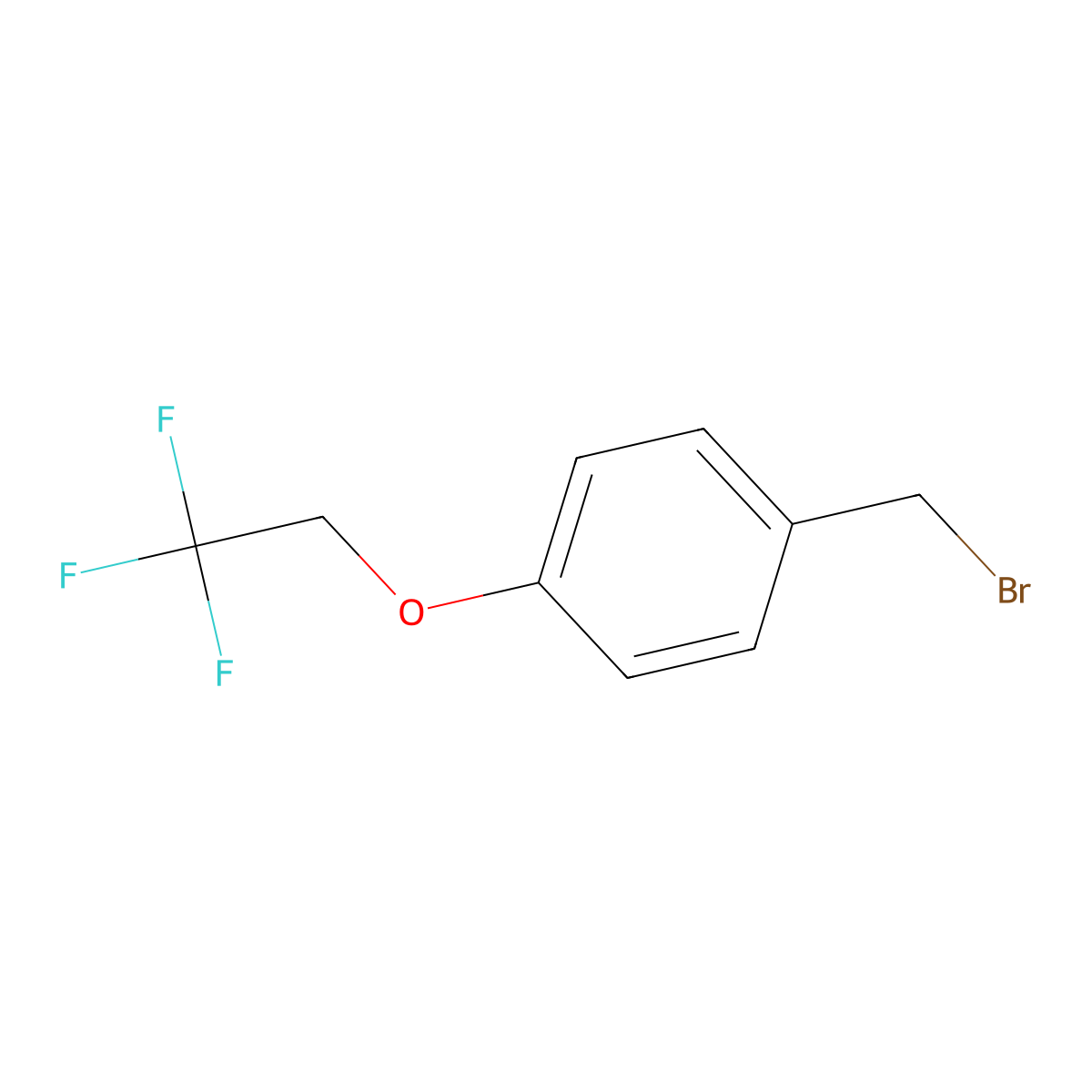 1-(Bromomethyl)-4-(2,2,2-trifluoroethoxy)benzene molecular structure, CAS 126300-83-2