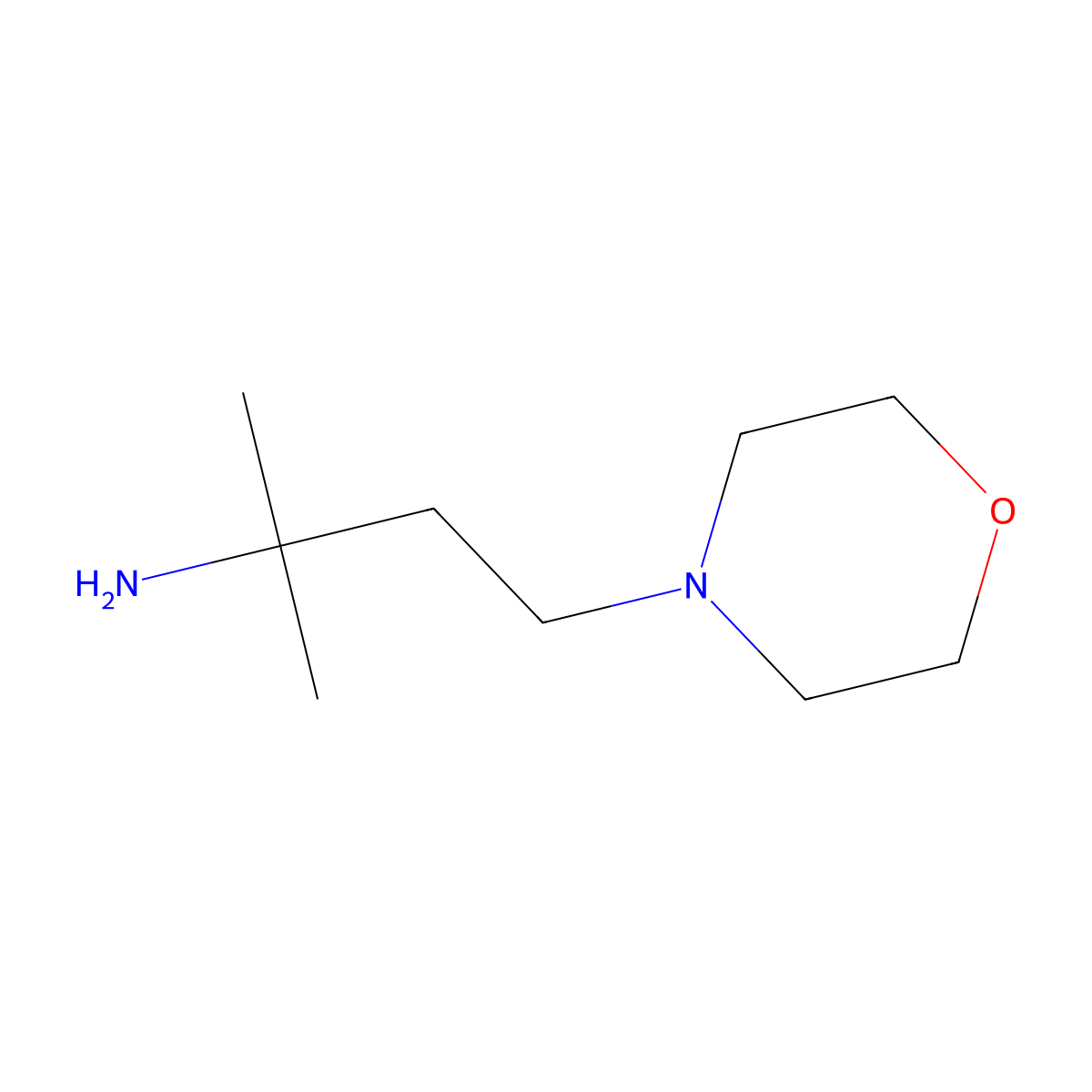 2-Methyl-4-morpholinobutan-2-amine molecular structure, CAS 1263002-61-4
