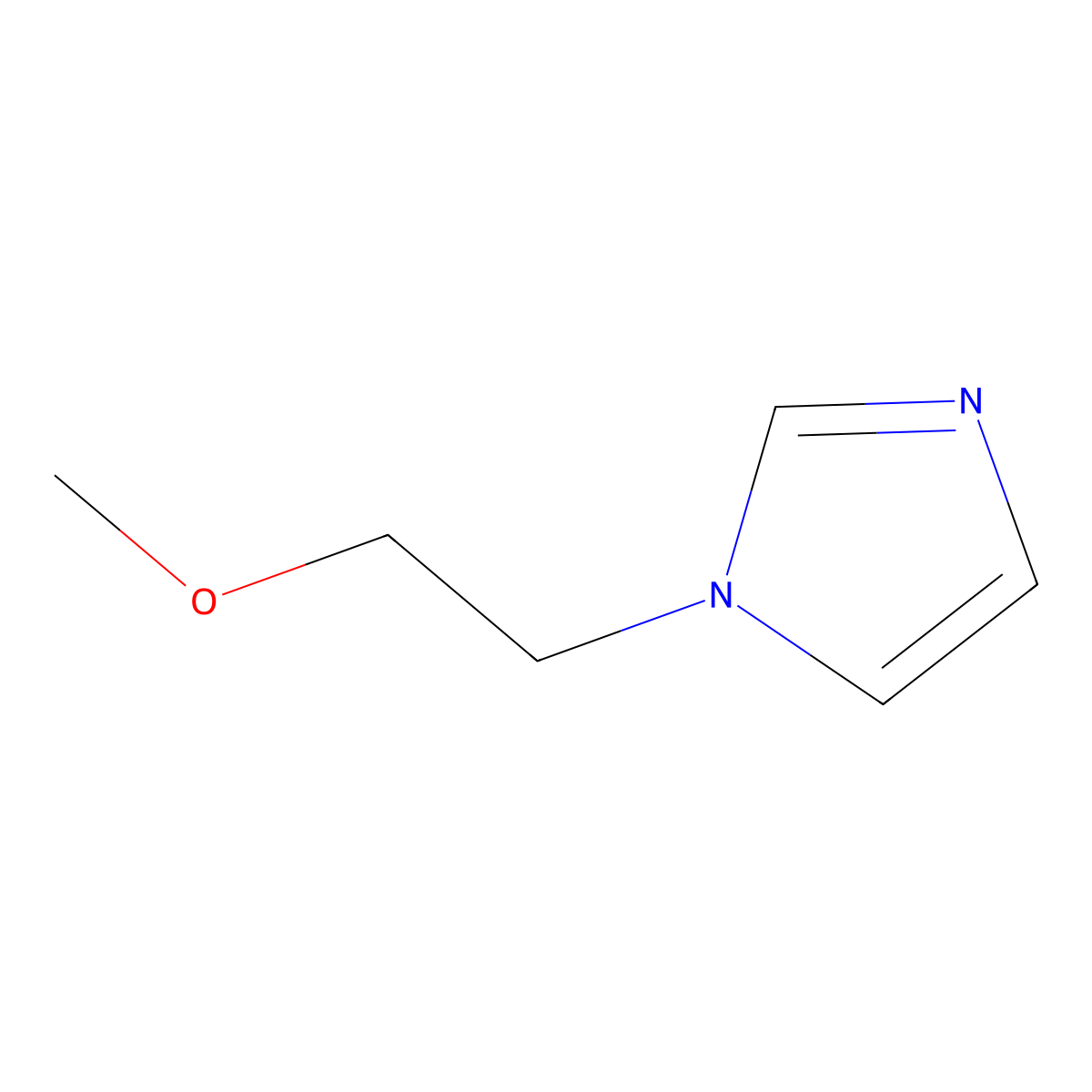 1-(2-methoxyethyl)-1H-imidazole molecular structure, CAS 126301-59-5