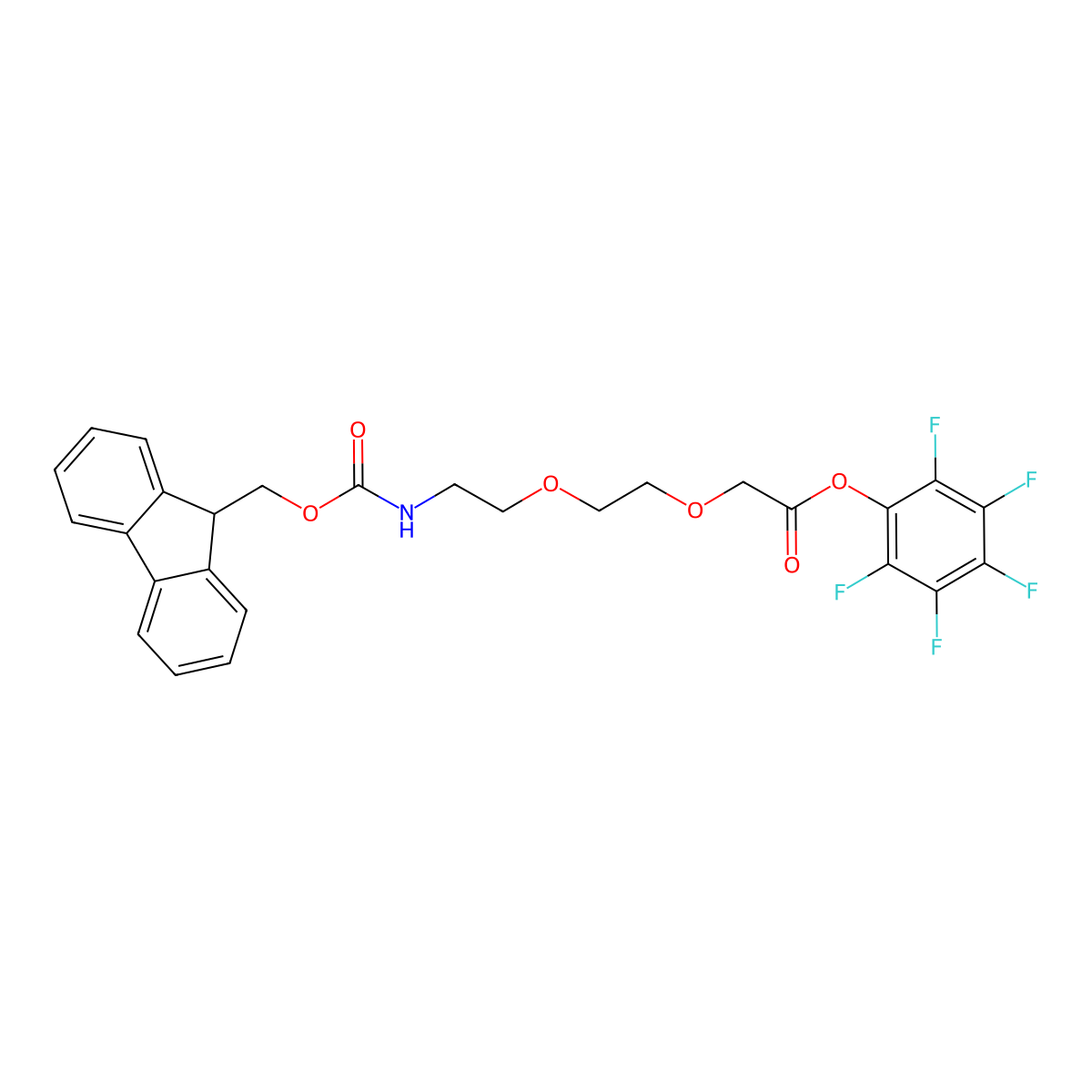 Fmoc-O2Oc-OPfp molecular structure, CAS 1263044-39-8