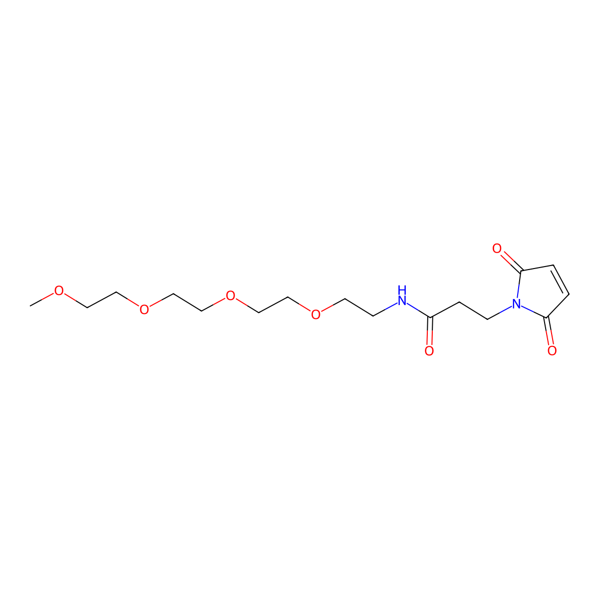 m-PEG4-Mal molecular structure, CAS 1263044-81-0