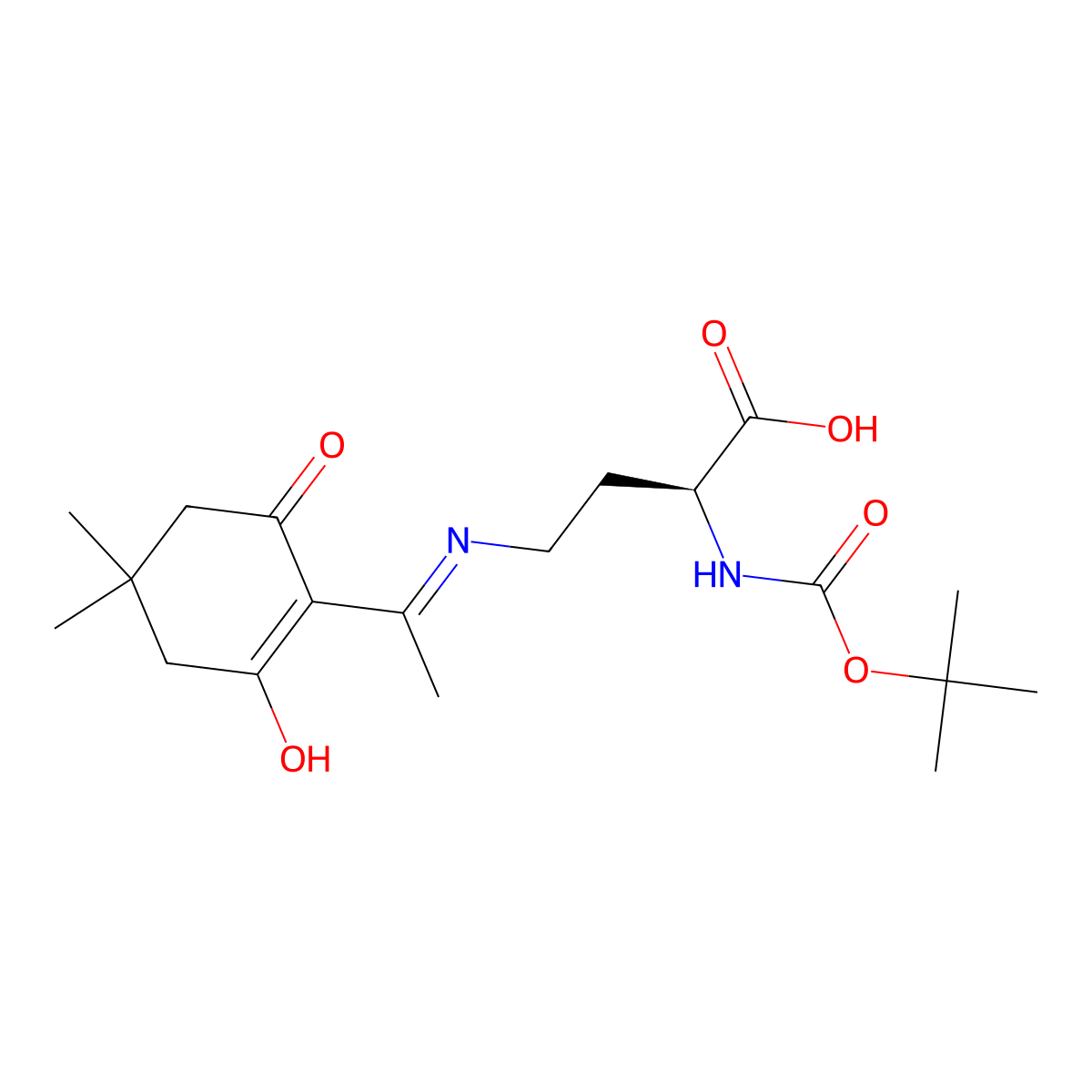 Boc-Dab(Dde)-OH molecular structure, CAS 1263045-50-6