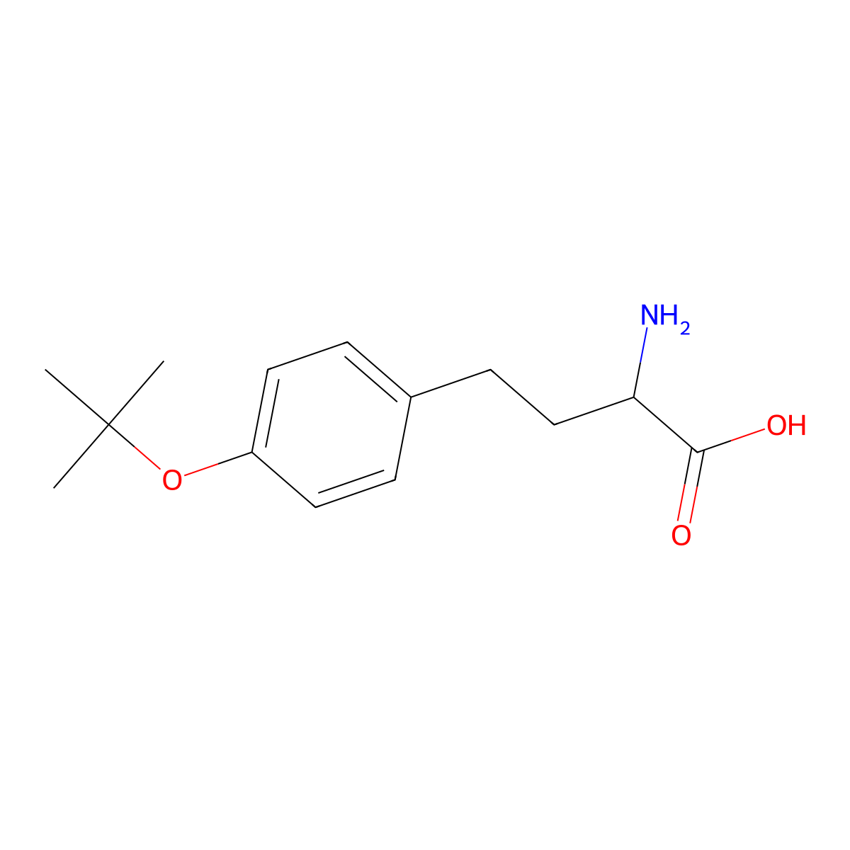 (S)-2-Amino-4-(4-tert-butoxyphenyl)butanoic acid molecular structure, CAS 1263046-58-7
