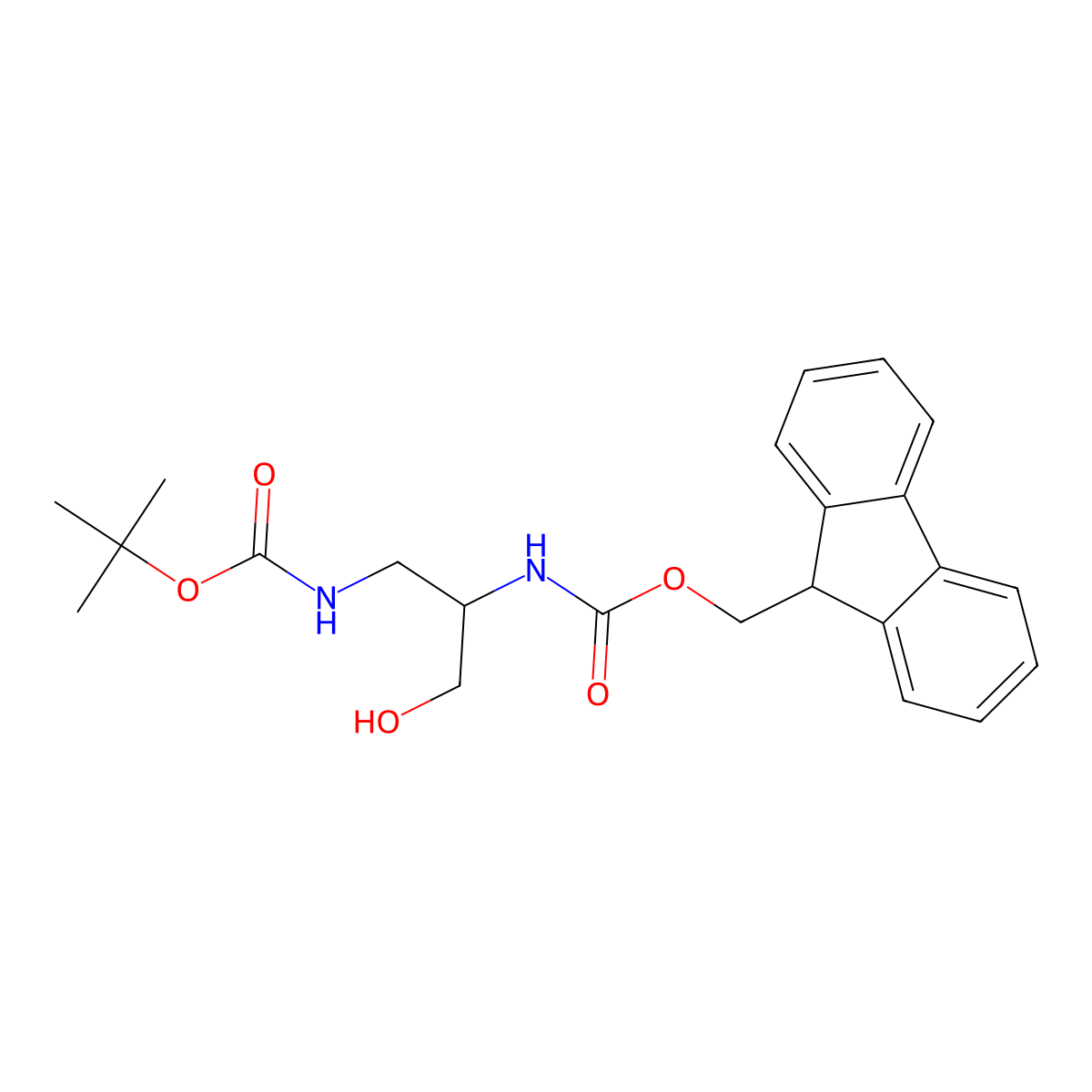 Fmoc-D-Dap(Boc)-Ol molecular structure, CAS 1263047-54-6