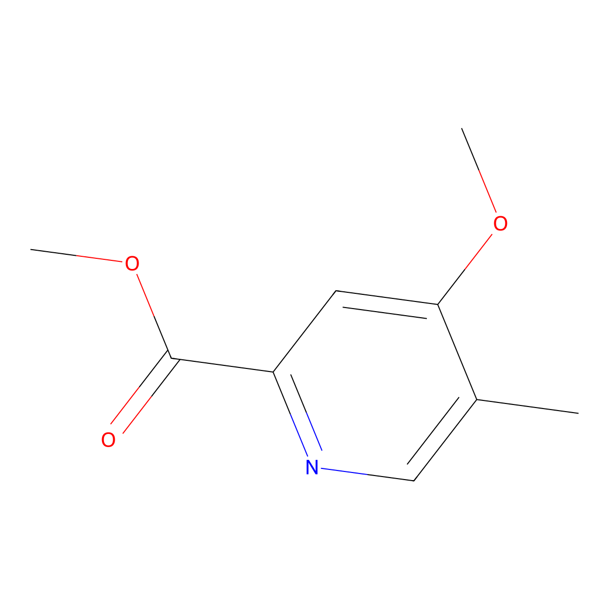 Methyl 4-methoxy-5-methylpicolinate molecular structure, CAS 1263057-25-5