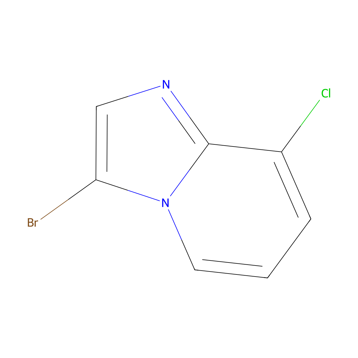 3-Bromo-8-chloroimidazo[1,2-a]pyridine molecular structure, CAS 1263058-56-5