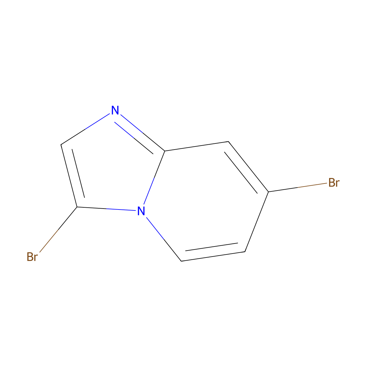 3,7-Dibromoimidazo[1,2-a]pyridine molecular structure, CAS 1263060-75-8