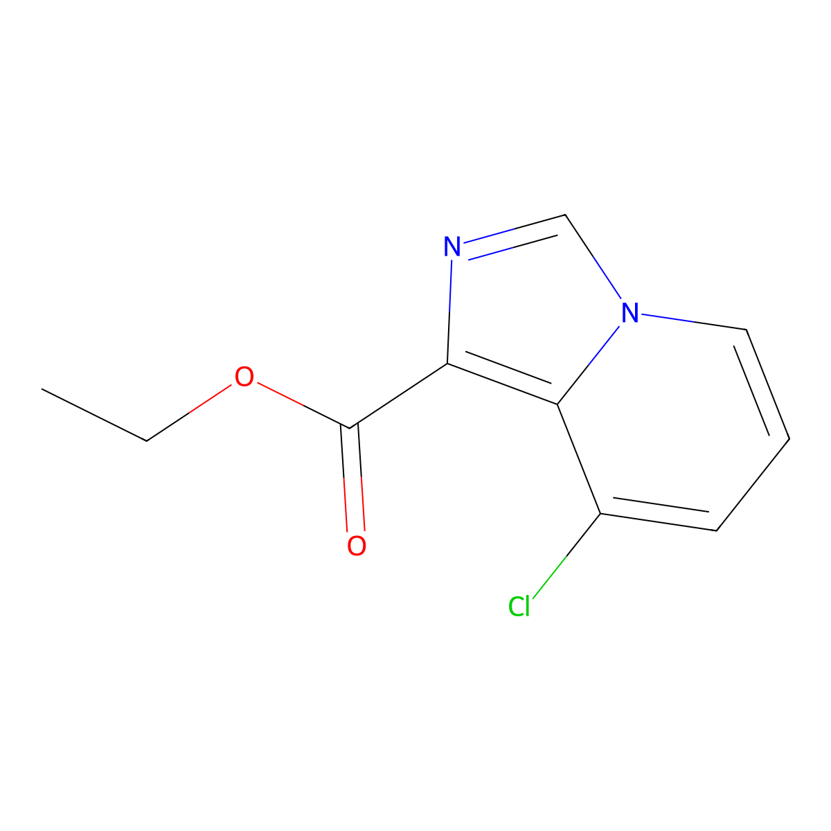 8-Chloro-imidazo[1,5-a]pyridine-1-carboxylic acid ethyl ester molecular structure, CAS 1263061-04-6