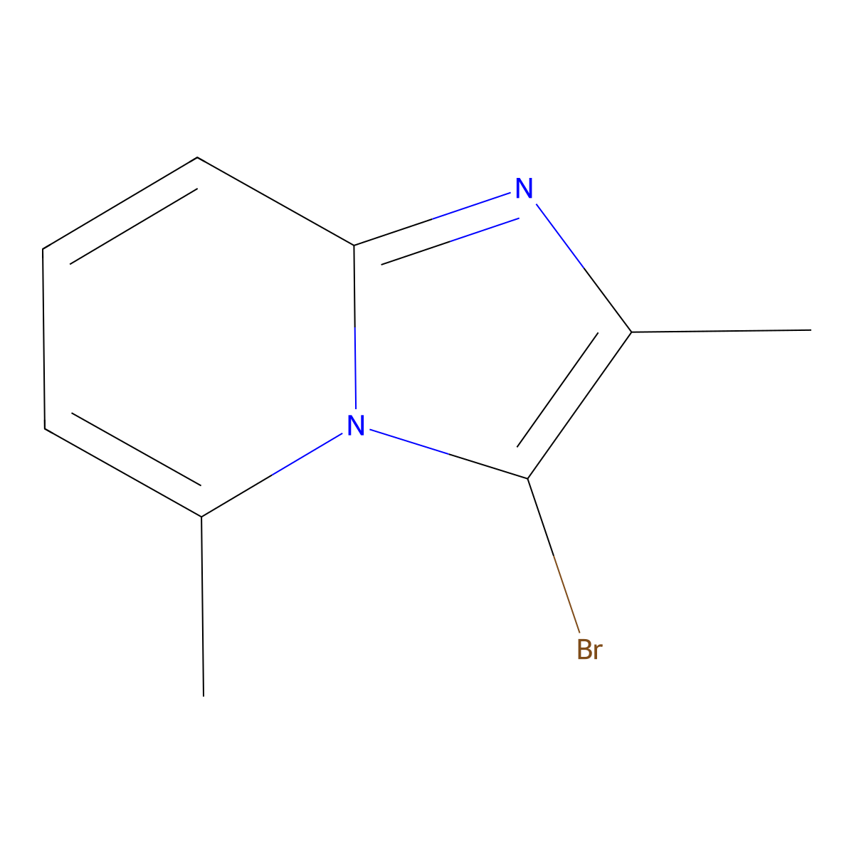 3-Bromo-2,5-dimethylimidazo[1,2-a]pyridine molecular structure, CAS 1263062-09-4