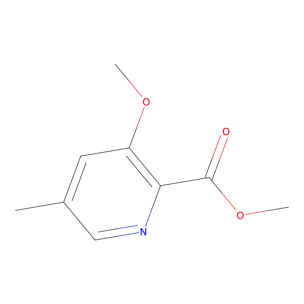 Methyl 3-methoxy-5-methylpicolinate molecular structure, CAS 1263062-32-3
