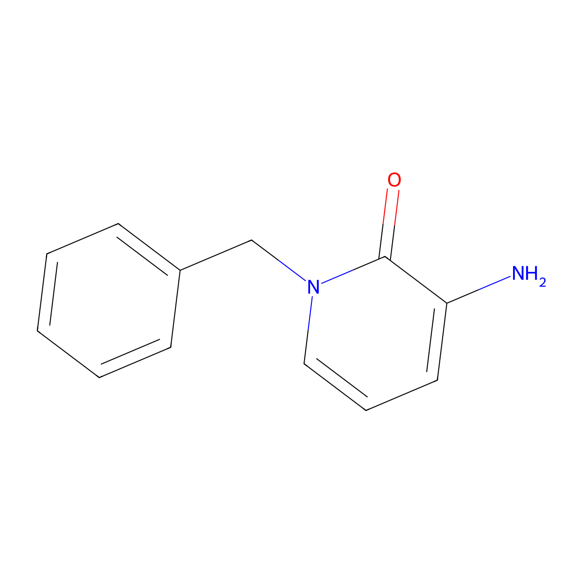 3-Amino-1-benzyl-1,2-dihydropyridin-2-one molecular structure, CAS 1263095-23-3