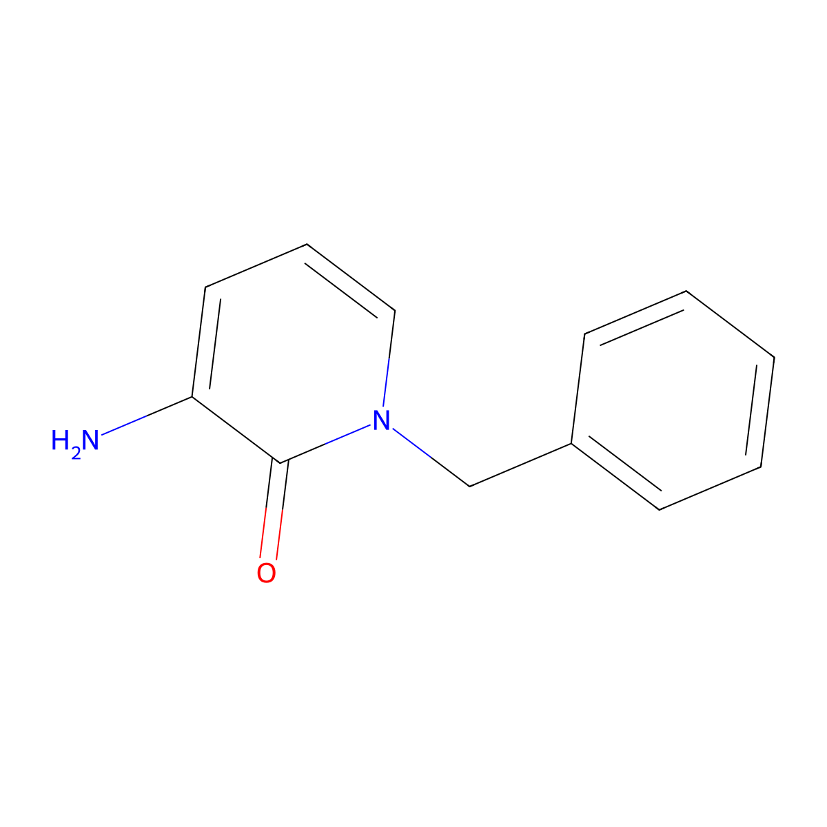 3-Amino-1-benzyl-1,2-dihydropyridin-2-one molecular structure, CAS 1263095-23-3